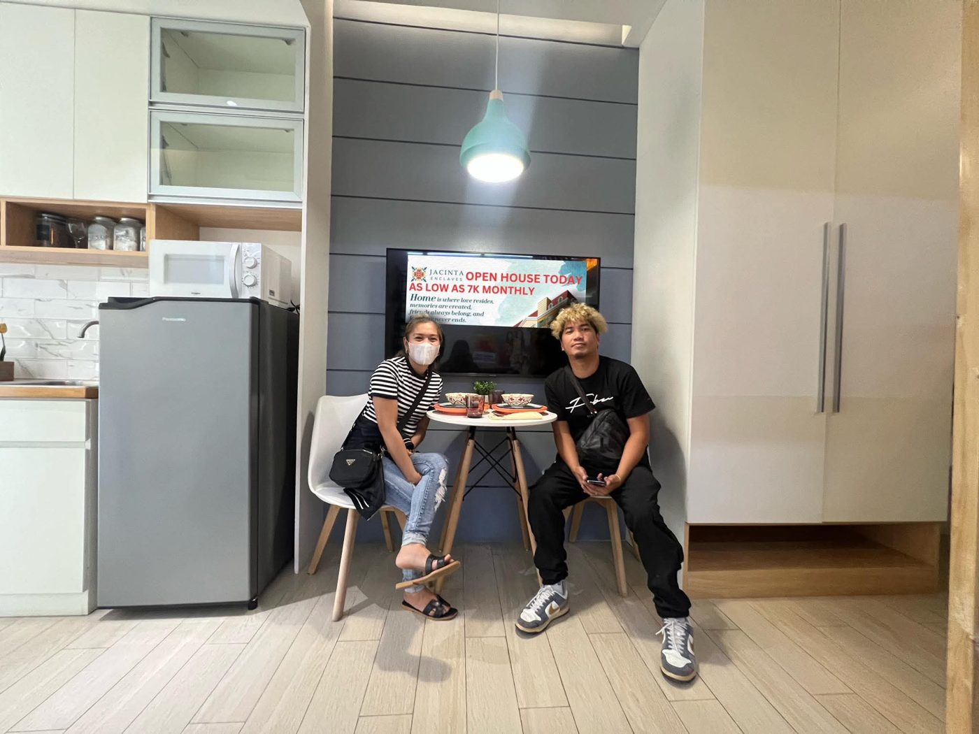 Clients at the open house